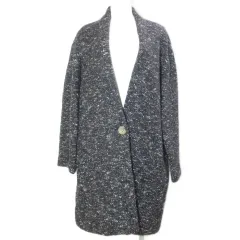 イザベル マラン エトワール ISABEL MARANT ETOILE ロングコート ミックスニット アルパカ混 36 S相当 パープル系 ORG Xのサムネイル