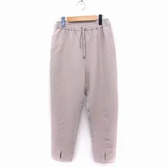 ビス ViS イージー テーパード パンツ スリット 無地 F グレージュ /FT27