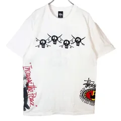 新品メキシコ製ステューシーStussy半袖Tシャツ4面プリント両面プリント骸骨スカルどくろマーク王冠クラウンラスタカラーロゴドン白ホワイト黒ブラック黄色イエロー赤レッド緑グリーン青ブルースケーターファッションストリートvintageヴィンテージ50205