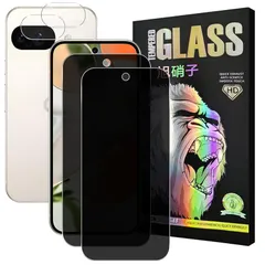 対応 Google Pixel 9A ガラスフイルム 覗き見防止 【2+2 枚セット-国産旭硝子】 pixel9a 覗き見防止 フィルム 2枚 + レンズ保護フィルム 2枚 グーグルピクセル 9A 液晶保護 プライバシーフィルム 強化ガラス 【 硬度9H 耐衝