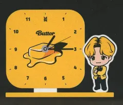【中古】置き時計・壁掛け時計 ジェイホープ(BTS/防弾少年団) Butter アクリルクロック 「TinyTAN」