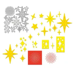 新品 BENECREAT 1セット カッティングダイ 幻な星 スター メタルダイカット 炭素鋼 ステンシル スクラップブック カード作り ダイカットテンプレート 装飾 DIYアルバム 手作り