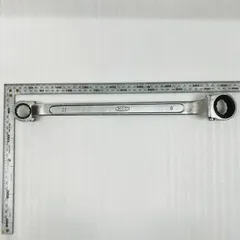 MCC(松阪鉄工所) ラチェットレンチ 21×26 正逆プッシュピン切替式 ピン式 メガネレンチ CR-MO 両口MCCレンチ 大工道具 金槌 ＯＨ　鉄工・建築・土木作業のサムネイル