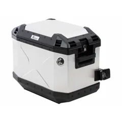 左側 HEPCO&BECKER ヘプコ&ベッカー サイドケース Alu Xplorer 40 カットアウト 左 シルバー オリジナル 丨610220 00 00