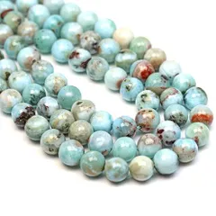  〔E1-92〕約7mm弱 キュープライトラリマー Larimar ドミニカ産 連材
