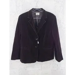 ◇ Aylesbury アリスバーリー 2B 肩パット入り 長袖 テーラードジャケット ダークブラウン レディース  【1002796307843】