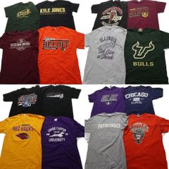 古着卸 まとめ売り カレッジ風 半袖Tシャツ 16枚セット (メンズ M ) チームロゴ 英文字 シカゴ 中古 古着 NB3942
