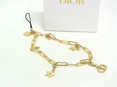 ■新品■未使用■ ChristianDior ディオール チェーン スター 星 キーホルダー チャーム レディース ゴールド系 DK0788
