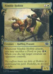 【中古】マジックザギャザリング 0474[C]：【LTR】【銀FOIL】【中つ国の巻物】Nimble Hobbit/すばしこいホビット