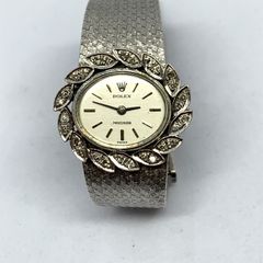 ロレックス ROLEX 2635 プレシジョン  Cal.1400 ダイヤベゼル 手巻き レディース  K18 750