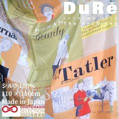 110cm×100cm 日本製シルク100%スカーフ