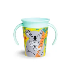 munchkin マンチキン ミラクルカップ ワイルドラブ コアラ 6ヶ月から こぼれない プラスチック製 ハンドル付き コップ飲み練習 FDMU17989 0