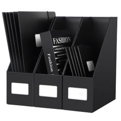 新品　ファイルボックス 縦 ファイルボックス 収納ボックス ボックス 小物入れ 整理 書類ケース ブラックファイル 机上収納ボックス ジェーンヨーロピアンハイエンドファイル収納ボックス10.5 ファイルスタンド x A4 25.5 厚板紙 x JiaWei 3