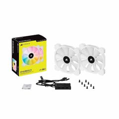 CORSAIR iCUE SP140 RGB ELITE w/Lighting Node CORE