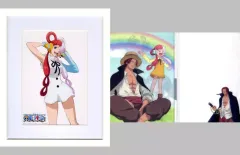 【中古】グッズセット ルフィ＆ウタ＆シャンクス スリーブケース+A5キャラファイングラフ 「Blu-ray/DVD ワンピース FILM RED 映画連動特別編」 Amazon.co.jp有償特典