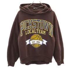 ZARA ザラ 長袖 スウェットパーカー S ブラウン レディース 古着