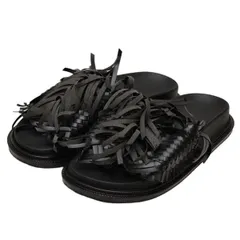 MM6マルジェラ ファーサンダル 37 マルチカラー スリッパ