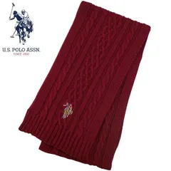 ユーエス ポロ US.POLO ASSN マフラー レッド USPA-2014 447166 レディスマフラー メンズマフラー ブランドマフラー