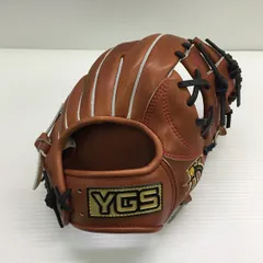 中古品 YGS 山本グラブスタジオ 硬式 内野手用グローブ G65 刺繍入り 