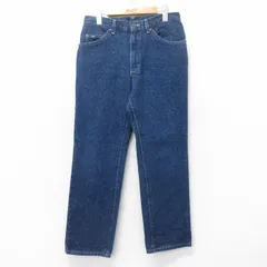 W32/古着 リー Lee ジーンズ メンズ コットン 濃紺 ネイビー デニム 25jul10 中古 ボトムス ジーパン Gパン ロング パンツ
