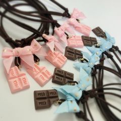 トリミングチョーカー 《017》 ８本  チョコ