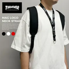 新品未使用 携帯ストラップ 首かけ 首掛け ネックストラップ スマホストラップ 首から下げる スラッシャー THRASHER ブランド ランヤード ネックピース メンズ レディース 小物