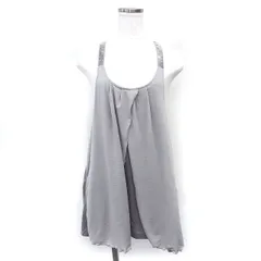 ブラック バイ マウジー BLACK by moussy タンクトップ カットソー タック フロントクロス スパンコール F グレー /NT4のサムネイル