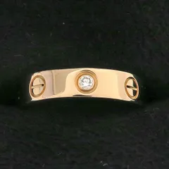Cartier カルティエ　ゴールド ラブリング　ダイヤモンド　9号 Cartier カルティエ ラブミーリング/3連/ダイヤモンド#49(日本