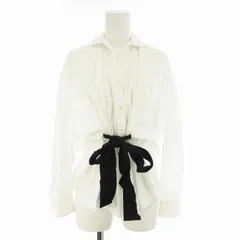 サカヨリ sakayori タグ付き シャツ ブラウス リボン 長袖  カットソー 36 S 白 ホワイト /MMのサムネイル