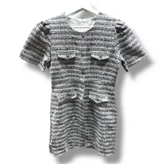 ワンピース RANDY Curvy tweed zip one piece Curvy tweed zip one piece – Randy