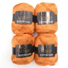 毛糸 エクトリー ヴォーグライトレーヨン Y31005  約50g(約350m) 4玉セット オレンジ系 未使用品