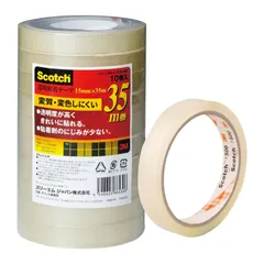 【新着商品】スコッチ セロハンテープより変色しにくい 透明テープ スリーエム 大巻 10巻入 3M 15mm×35m 500-3-1535-10P