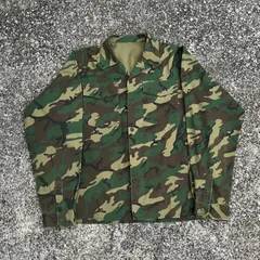 about 60s 70s unknown vintage camouflage jacket fade