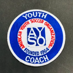 ビンテージ　ワッペン 『 AYSOコーチ 』　アメリカ　当時物 　USA 古着　ハンドメイド　素材　ワークシャツ　ツナギ　帽子 ビンテージ　パッチ　(WAP047)
