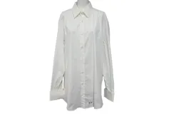 GUCCI グッチ 長袖 シャツ ホワイト コットン オーダー イタリア製 イニシャル入り 品質表記タグ無し 美品 中古 4c074701