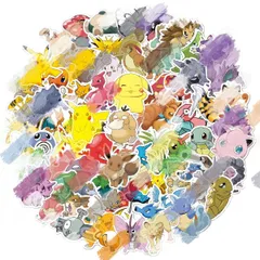 For ポケモンC ステッカー 100枚セット かわいいアニメ forポケモンC シール 防水デカール 可愛い おしゃれ 漫画 DIYステッカー
