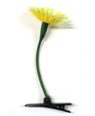 【中古】アクセサリー(非金属) 黄色い花 「草生えてて草 ヘアクリップ2」
