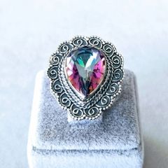 トルコ製 ミスティックトパーズ リング 925silver