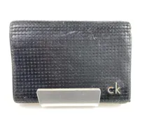 カルバンクライン　　Calvin Klein　パスケース　定期入れ　レザー　黒/ブラック　メンズ　送料無料