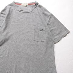 90's 00’s Jクルー クルーネック ポケット付き コットン Ｔシャツ 半袖 (S) 灰 半袖 ポケT 90年代 00年代 旧タグ オールド J.CREW　アメリカ古着 USED  ビンテージ ヴィンテージ