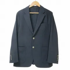 ユニクロ UNIQLO 美品 24SS 感動ブレザー テーラード ジャケット 311-467537 シングル 2B ストレッチ S 紺 ネイビー X