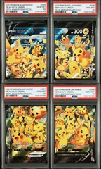 ポケモンカード ピカチュウ Vunion PSA10 4連番