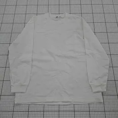 ◇ Θ UNIQLO ユニクロ シンプル 長袖 Tシャツ サイズXL ホワイト系 メンズ E  【1508060011640】