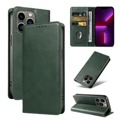 【新着商品】防塵（グリーン） 全面保護 耐衝撃 マグネット式 落下防止 カード収納 薄型ケース ケース ケース max max max pro pro いphone13 case 13 iphone スタンド機能 あいふぉん13ケースpro 携帯ケース 手帳型
