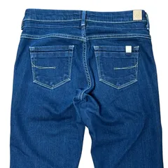 SOMETHNG SDN366 ストレッチ スリム テーパードデニム 濃紺 インディゴ サイズ27 レディースS サムシング