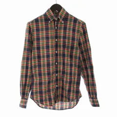 ギットマン ブラザーズ GITMAN BROS. Vintage ボタンダウンシャツ チェック 長袖 XS マルチカラー /RO