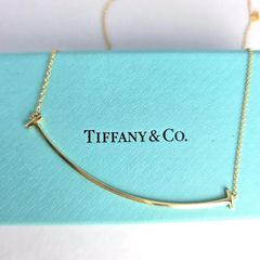 ★ Tiffany & Co ティファニー Tスマイル ラージ ネックレス ペンダント 750YG イエローゴールド  18K 18金 イエローゴールド レディース 3.7g PAWNSHOPRiZ パウンショップリズ