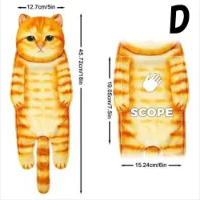 【アウトレット リアルなぽっちゃり猫のタオル】ねこ タオル リアル 本物 そっくり ペット プレゼント ギフト 子供 誕生日　大きい おしゃれ 三毛猫 洗面所 バス キッチン 爪とぎ SH1