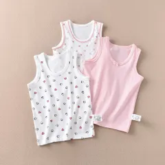 ☆ BX2024 ☆ 130size ☆ 女の子 ガールズ インナー 3枚組 キッズ インナー 女の子 子供用 肌着 かわいい おしゃれ ノースリーブ タンクトップ コットン 子ども 子供 キッズインナー 下着 ランニング インナーウェア ガールズ 女児