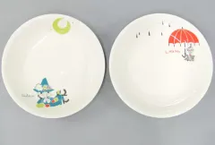 【中古】皿・茶碗 スナフキン＆リトルミイ パスタカレー2枚セット(皿) 「ムーミン」